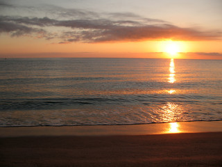 Sea sunset