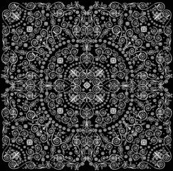 white designed traditional background