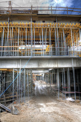hdr image of construction work site