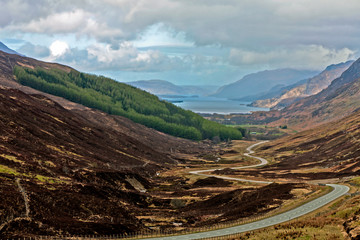 Schottische Landschaft in den Highlands