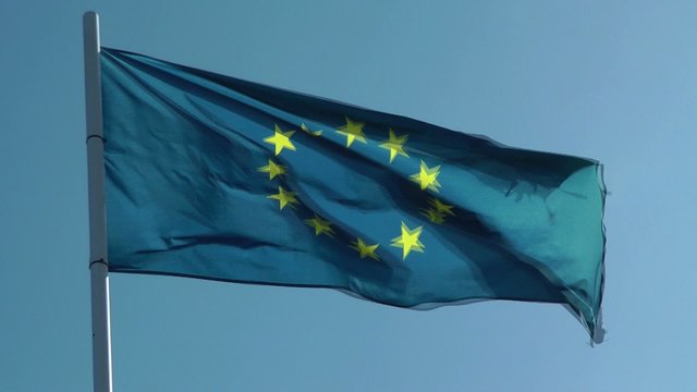 Europa Flagge im Wind - Video - Flag Europe