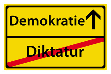 Demokratie anstatt Diktatur