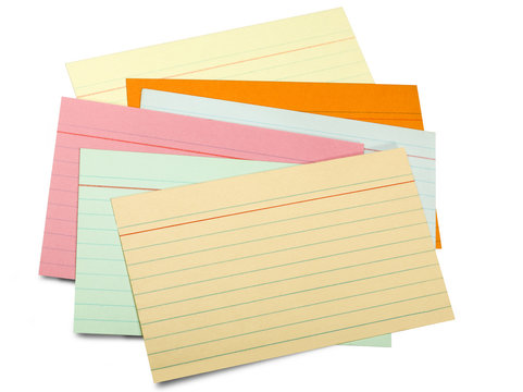 multicolor paper sheet line (clipping path)