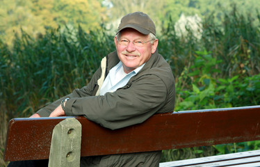 Freundlicher Rentner
