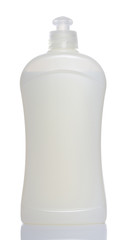 white bottle of dishwashing liquid