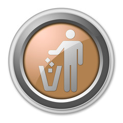 Bronze 3D Style Button 
