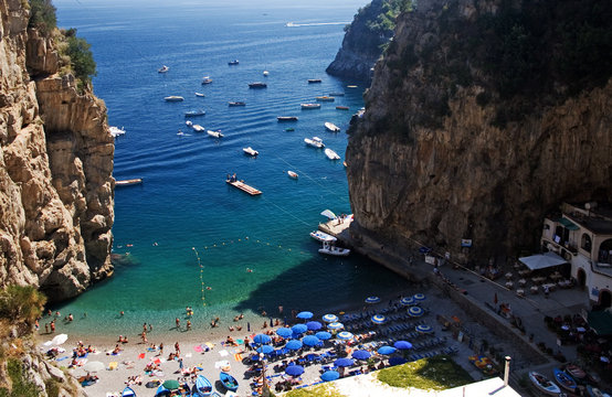 Spiaggia della costiera amalfitana
