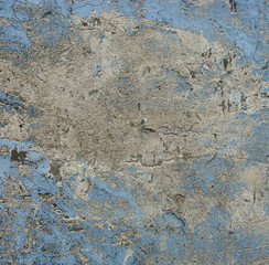 blue grunge concrete worn wall