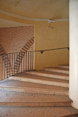 Italy Ferrara Este palace antique stairs