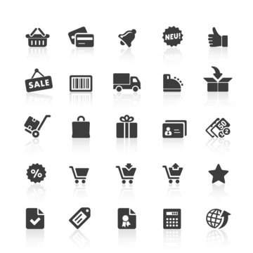 Black Web  Icons -  Shopping & E-Commerce
