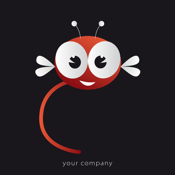 logo entreprise, libellule