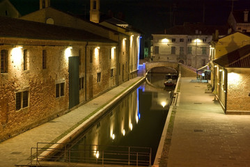 Fototapeta na wymiar Comacchio, historyczne centrum