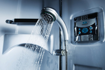 shower in bathroom