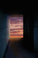 Tunnel with Light