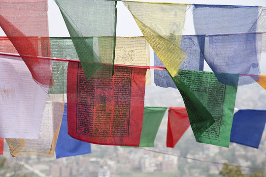 Prayer flags at Swayambhunath, Kathmandu
