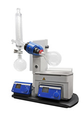 Rotary Evaporator - scientific equipment. Clipping path incl.