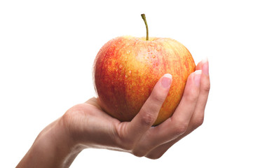 apple in hand