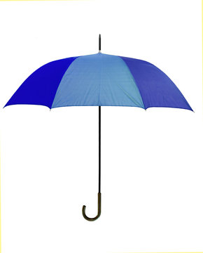 Blue umbrella - isolated