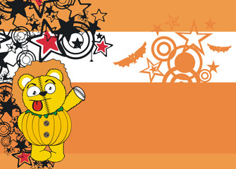 lion cartoon background halloween 1
