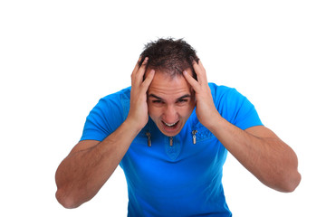 Fototapeta premium casual man worried