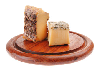 cheese on wood