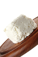 light cheese on plate