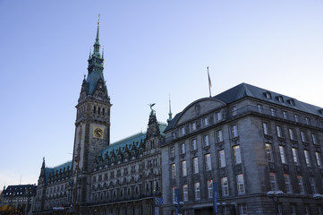 Fototapeta na wymiar Town Hall - Hamburg, Germany