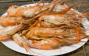 Boiled shrimp