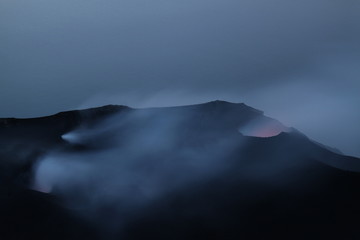 volcanic craters of Stromboli