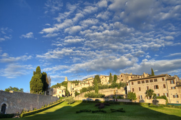 Fototapeta na wymiar Panoramiczny widok z Asyżu. Umbria.