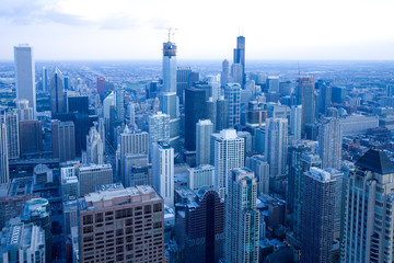 Fototapeta na wymiar Grupa budynków w Chicago