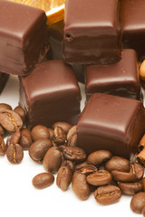 pralines and coffee beans