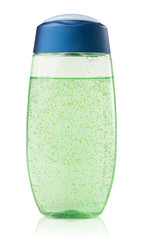 Green fresh shampoo bottle