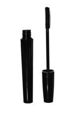 black mascara for eyes isolated white background