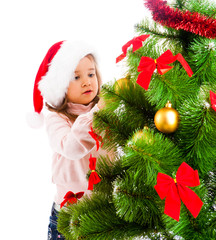 Decorating Christmas tree