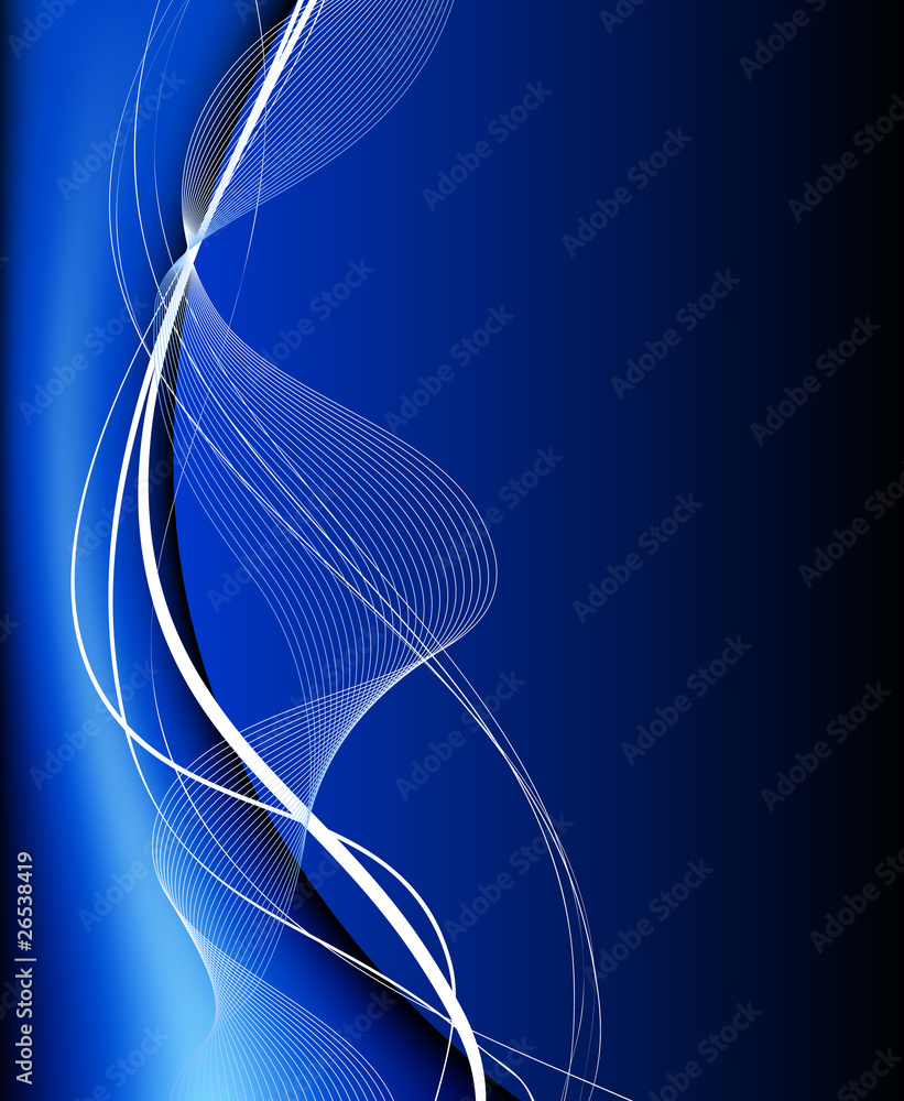 Wall mural vector blue abstract background