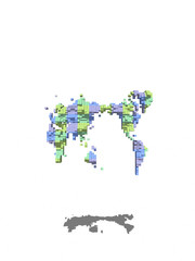 Fototapeta premium 世界地図