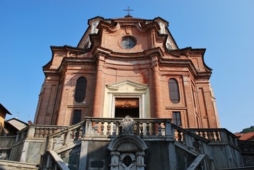 Obraz premium Baroque church of Santa Maria Assunta, Grignasco, Italy