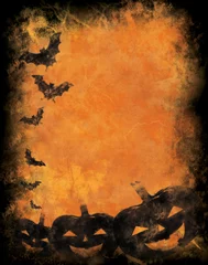 Tuinposter Grunge halloween background © hitdelight