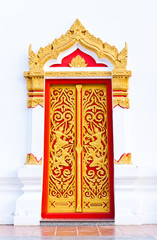craved thai painting door with thai painting frame