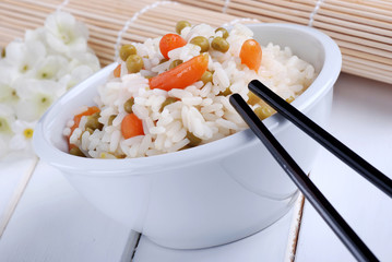 riso e verdure sette