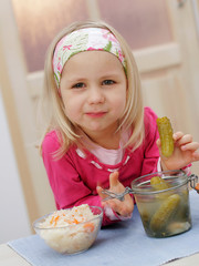 girl with cucumber © mbt_studio