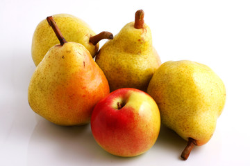 Pears and apple