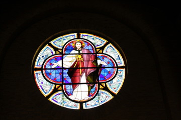 Rosace de l'&eacute;glise Notre Dame du Rosaire &agrave; Paris	