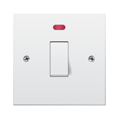 Single light switch with Neon