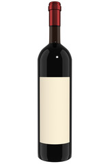 Weinflasche - Rotwein