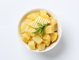 Diced potatoes