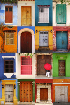 Doors of Cartagena de Indias, Colombia