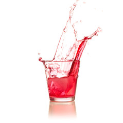 red liquid splash