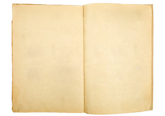 Open old book